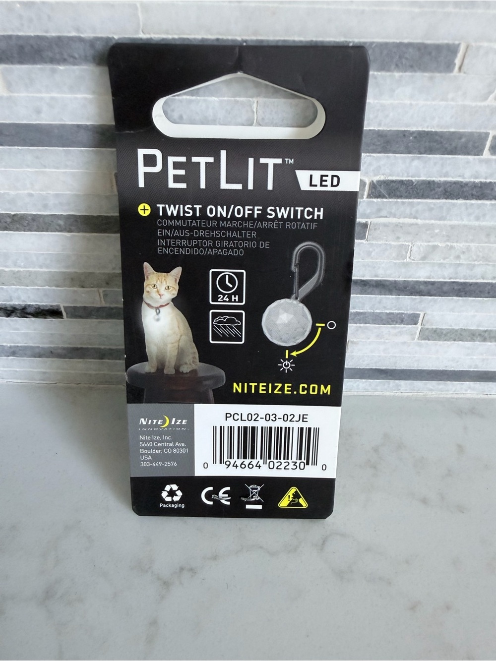 Nite Ize PetLit LED Dog Safety Light - White - Picture 3 of 3